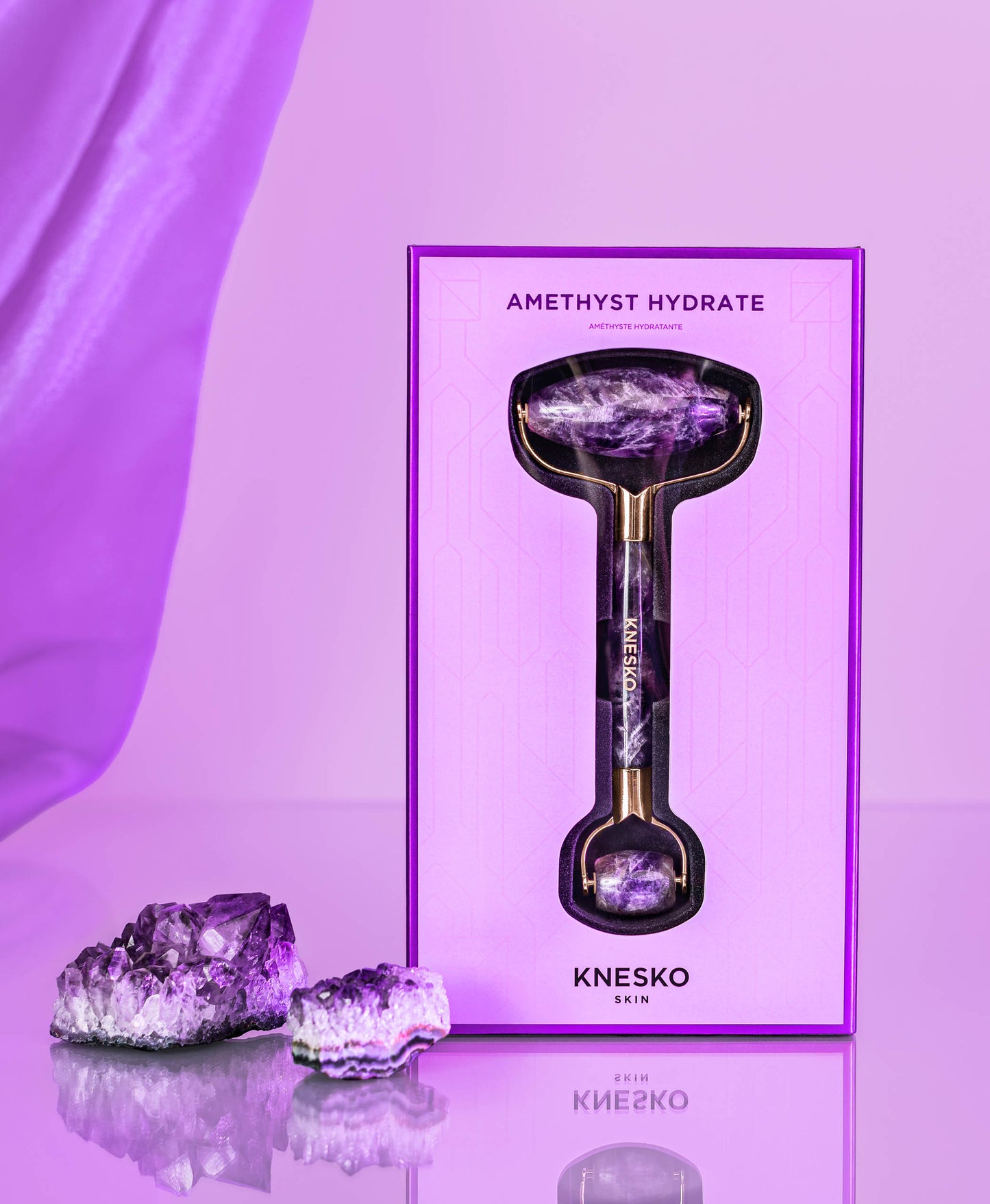 Amethyst Gemstone Roller.